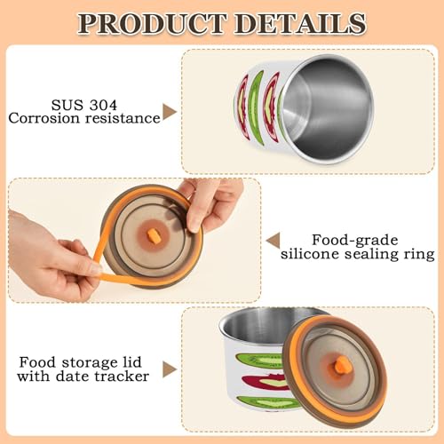 Envase al vacío de acero inoxidable para alimentos 17oz miniatura 5