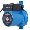 BOKYWOX 110V Automatic Booster Pump NPT3/4'' Domestic Hot Water Recirculating Pump 120W Solar Heater Circulation System Shower&Tap ?RS15/9B?