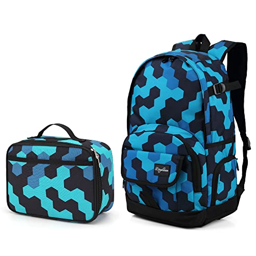 rickyh style Boys and Girls Kids Backpacks, Lightweight Backpack 18.5 x 13.75 x 8.75 Inches lunch bags 10 x 8 x 3.10 Inches Kids Backpacks for School and Travel, BPA Free