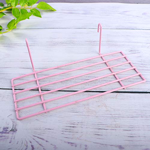 Image of TEHAUX 1pc Iron Frame Shelf for Pet Parrots Sturdy Wall Decoration Hanging Hooks Easy to Install Iron Wall Shelf for Animal Perching and Display