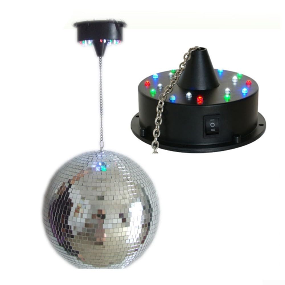 Anpassbarer Geschwindigkeits-Discokugel-Motor mit praktischer Fernbedienung und hellen LED-Lichtern für festliche Atmosphäre (Deckenmotor)
