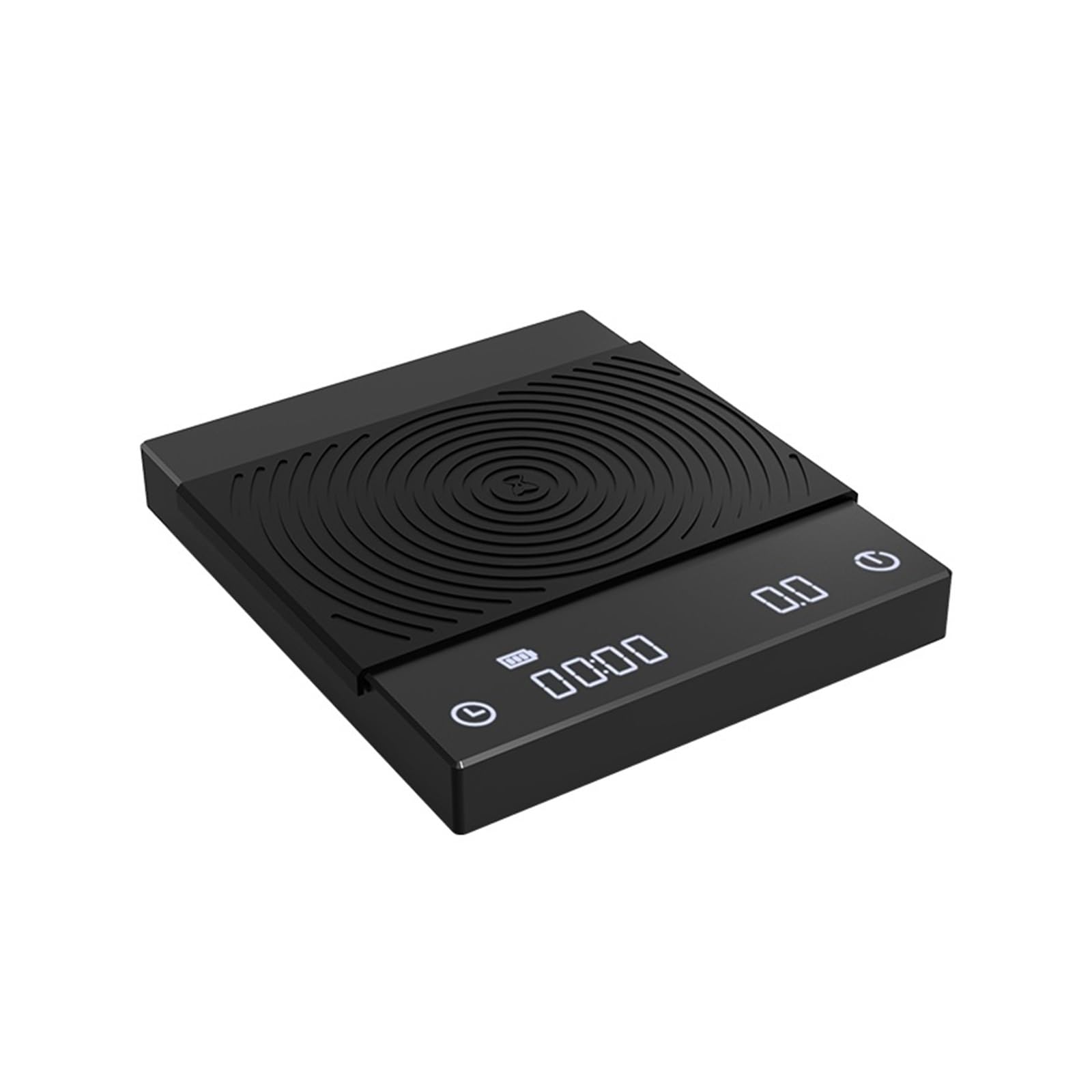 Balance Digitale, Balance à café et expresso, balance électronique avec minuterie automatique, balance de cuisine 0.1g / 2kg(Zwart)