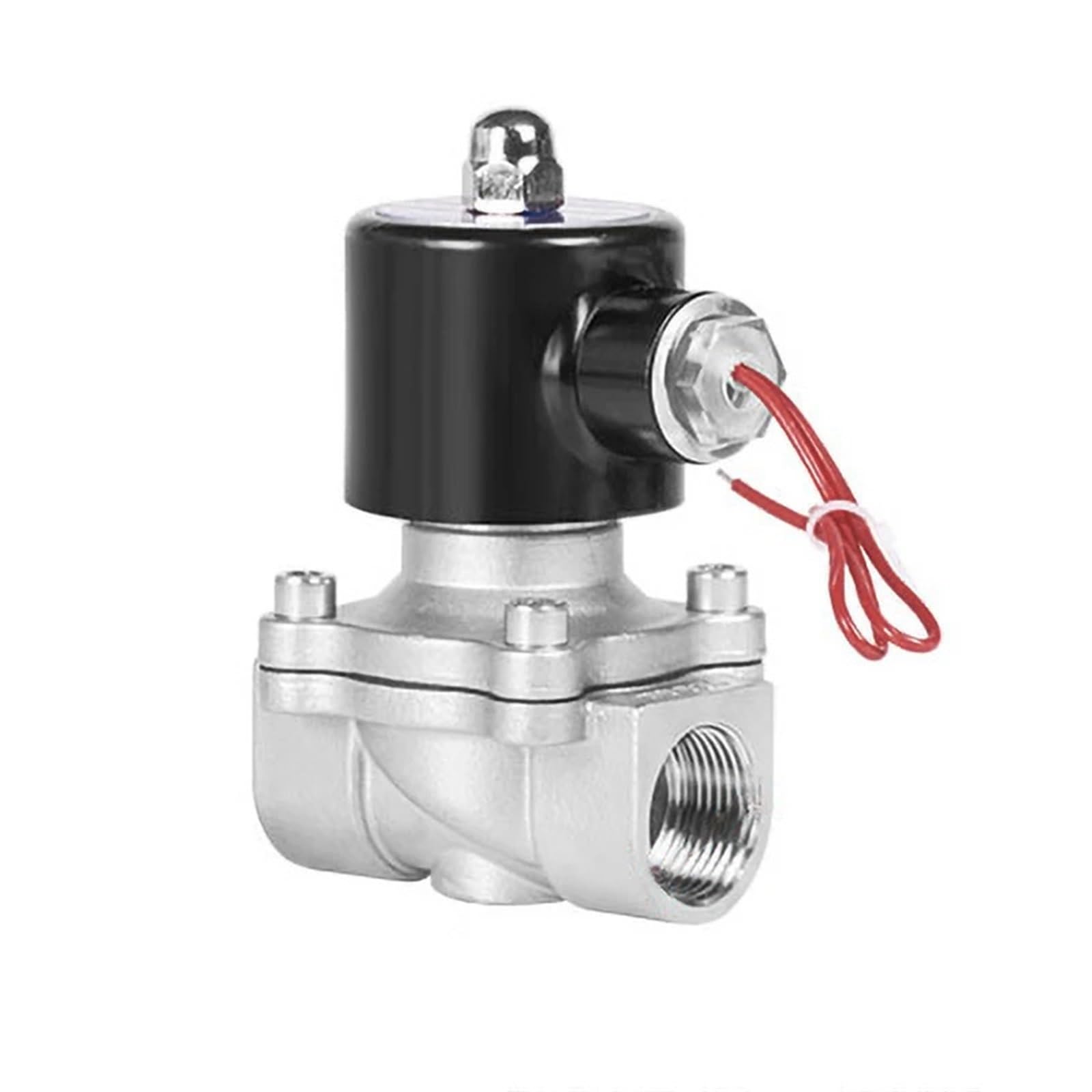 Électrovanne NPT 3/4 pouces en acier inoxydable 12V haute résistance avec joint EPDM