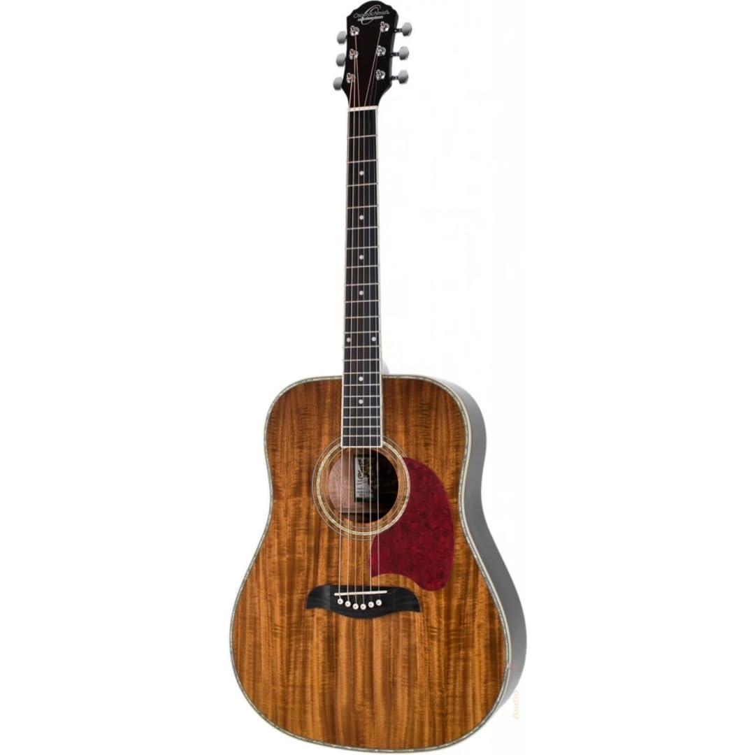 6 String OG2 Dreadnought Acoustic Guitar. Koa, Right, (OG2KOA-A)