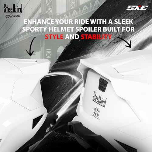 Image of Steelbird SBH 61 SXE Pinlock ISI and Dot Certified Full Face Helmet for Men and with Inner Silver Sunshield