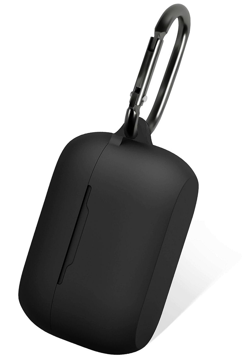 Silicone Case for Jabra Elite 75t & Jabra Elite Active 75t, Soft and Flexible, Scratch/Shock Resistant Cover with Carabiner for Jabra 75t Earbuds (Elite 75t, Black)