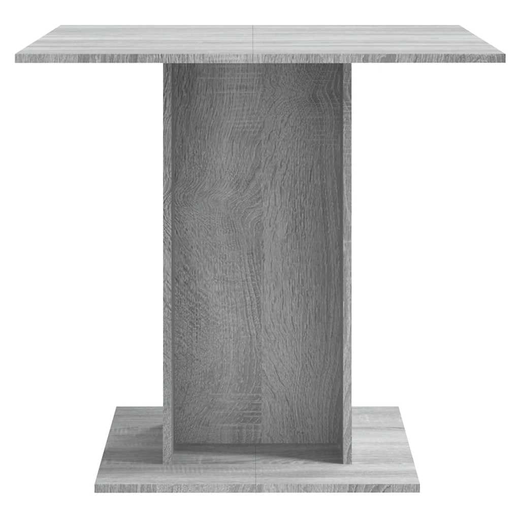 Tavolo Da Pranzo Quadrato 80 Cm Legno Di Ingegneria Sonoma Grigio