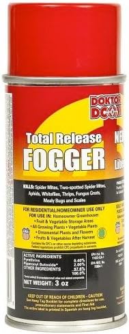 Doktor Doom Total Release Fogger aspersor de 3 onzas, Fogger, Rojo