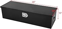Vista 33 de 24"X18"X18" Black Steel Truck Underbody Flatbox Pickup Tool Box RV ATV Trailer Storage Tools with T-Handle Latch, Job Tool Chest