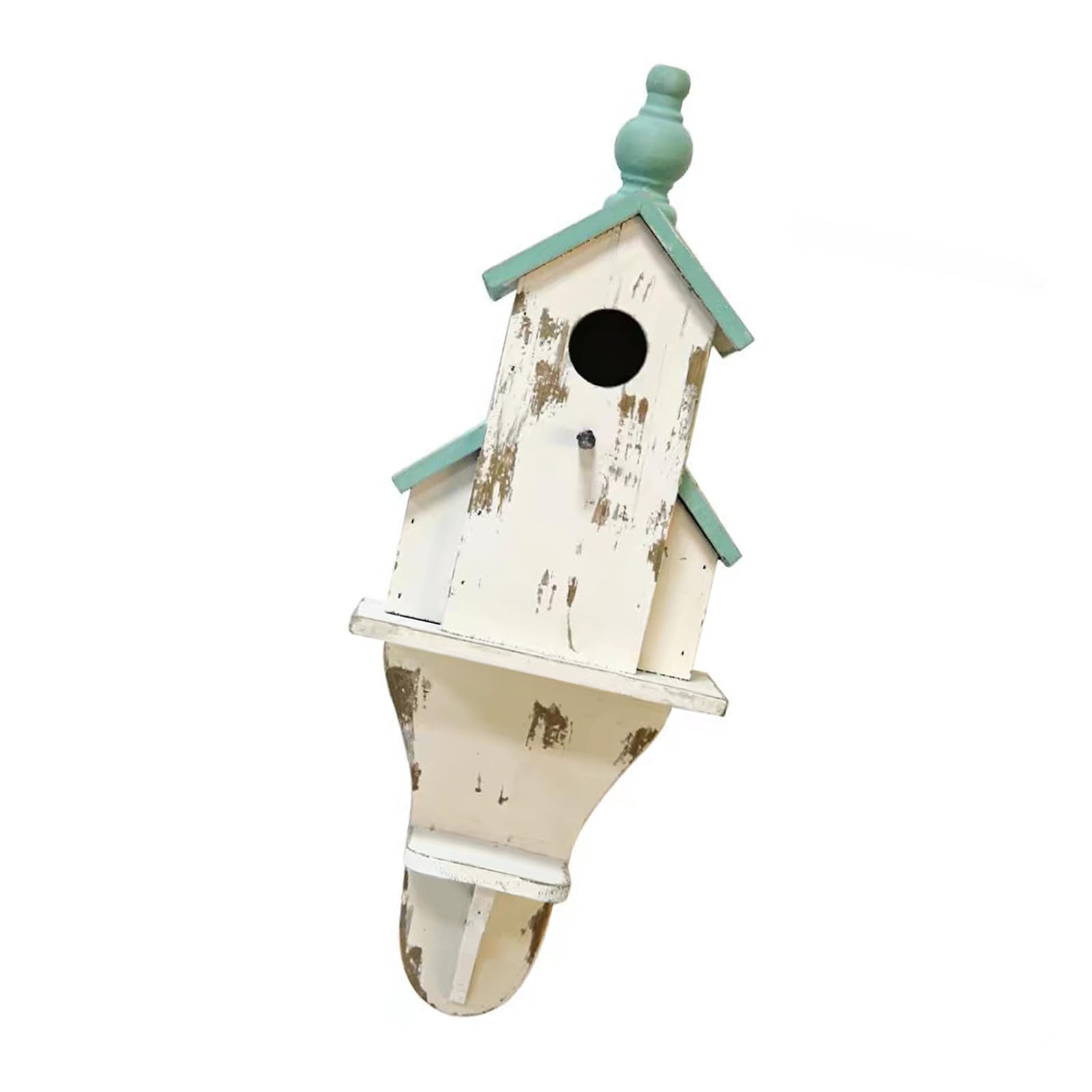 QWQJ Wood Hanging Bird House for Bird Breeding Handmade Outdoor Bird Nest House for Small Feathered Bird Nature Lover Favor
