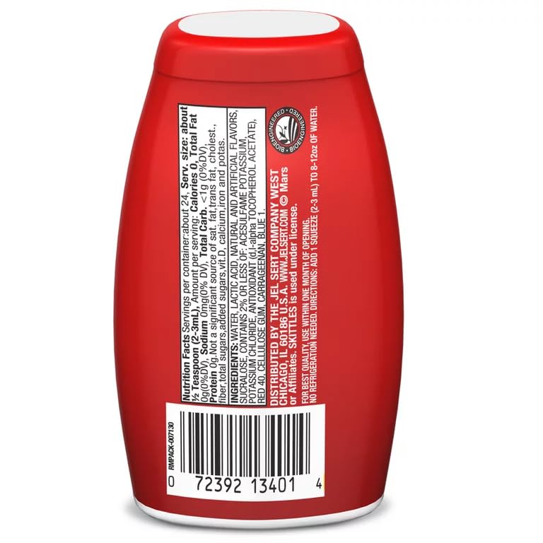 Miniatura 4 de Skittles - Potenciador líquido de agua, paquete original de 3, gotas aromatizantes de agua originales bajas en calorías