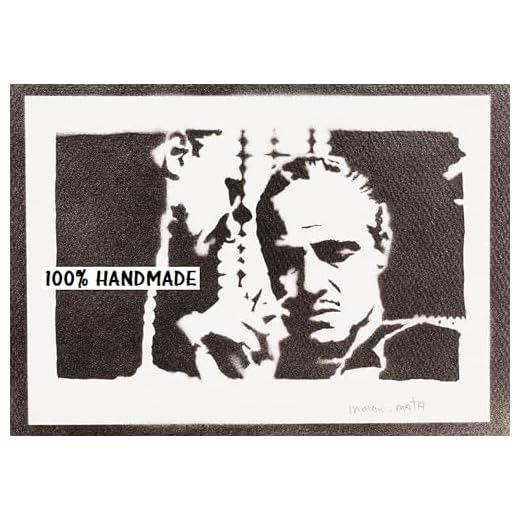 moreno-mata El Pad. Poster Cine The God. Don Vito Corleone Graffiti Hecho a Mano Regalos Originales para Hombre y Mujer Cuadros Decoracion Salon Modernos Handmade Street Art Aesthetic Artwork