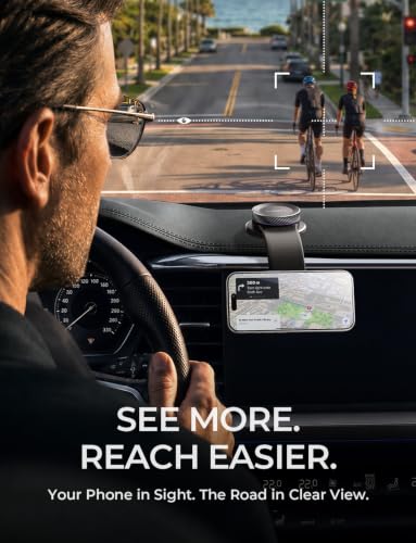 LISEN for MagSafe Car Mount for iPhone 18 Pro Max, Magnetic Phone Holder for Car, Magnetic Car Phone Mount, Dashboard Suction Phone Mount, 360° Adjustable Memory Alloy Bendable Arm for iPhone 18 17 - image 5