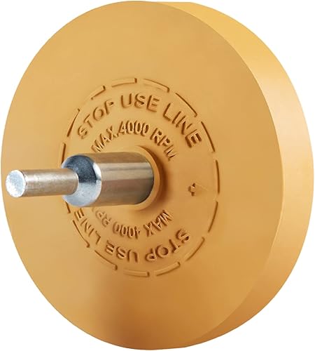 Miniatura 12 de Paquete de 4 ruedas de goma de borrar removedor de calcomanías, rueda de goma de borrar removedora de adhesivos para automóviles, herramienta