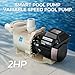 LINGXIAO Smart Variable Speed Pool Pump 2 HP, 115/208-230V, In/Above Pool Pump With Smart Life APP Control, Energy Star Certificate, High Flow & Self Priming - (2025 New Upgrade)