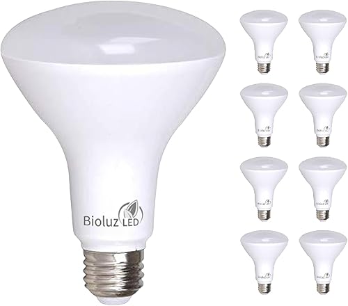 Miniatura 10 de Bioluz LED Paquete de 8 bombillas LED regulables 90 CRI BR30, 65 W de repuesto 7.5 W  65 W 650 lúmenes, luz de inundación blanca fría de 4000 K para
