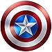 Escudo Capitan America Metal 1: 1 Adulto Apoyos de Película Niños Hierro Forjado CapitáN AméRica Shield Retro Wall Creative Shield Bar Decoración Reloj de Paredd
