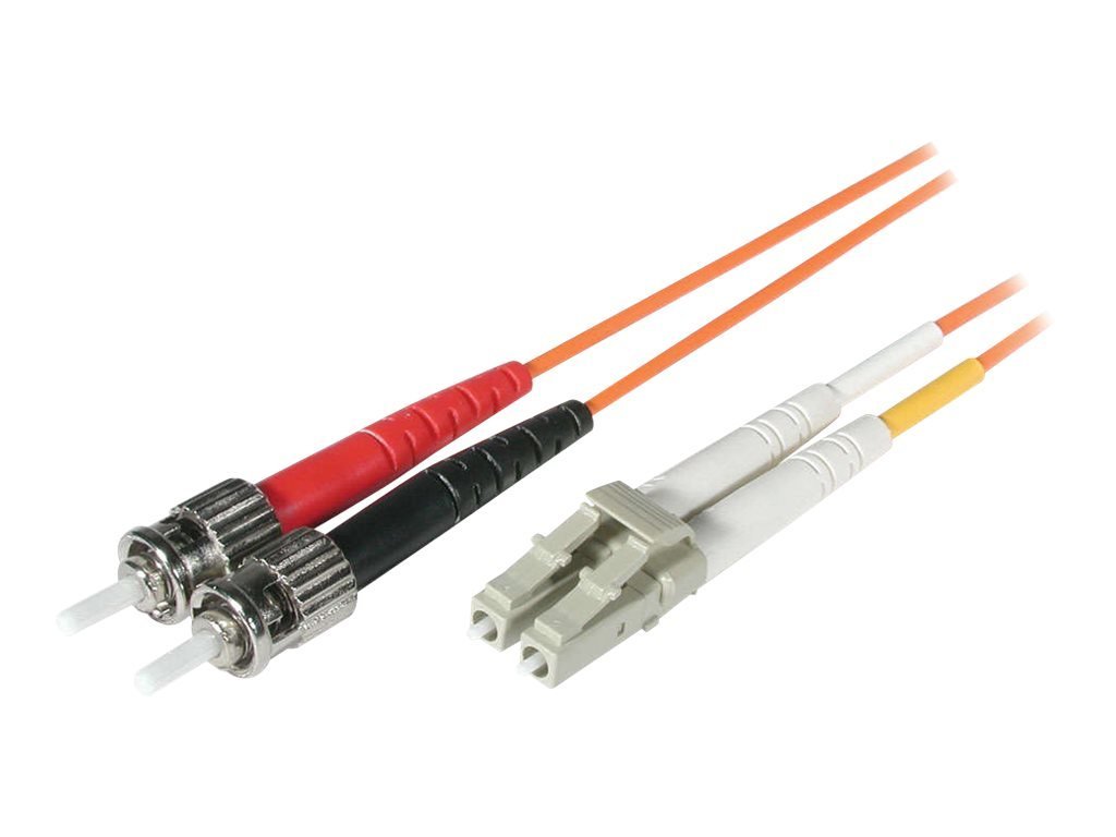 C2G Câble fibre optique pour Ethernet rapide, canal fibre, ATM et Gibabit LSZH LC/ST duplex multimode multimode 62,5/125 mm 7 m