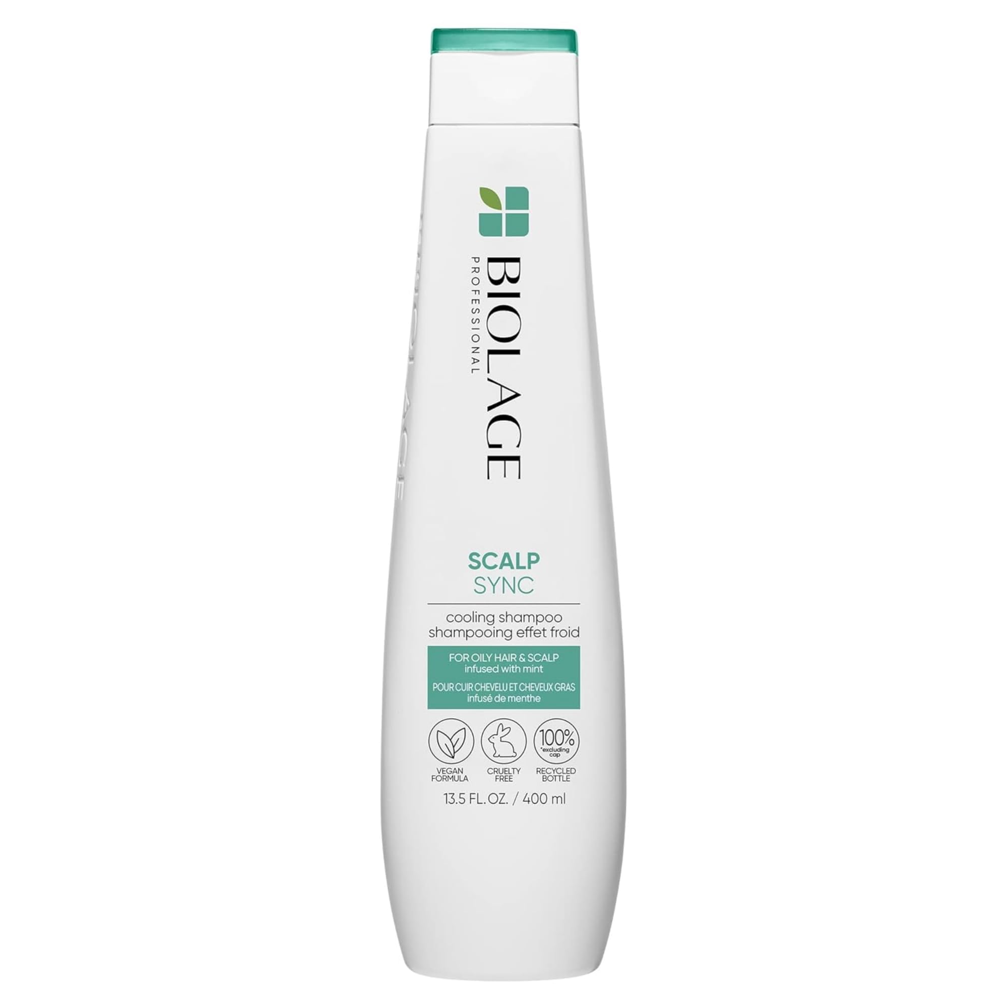 Biolage Cooling Mint Scalp Sync Shampoo | Cleanses Excess Oil From The Hair & Scalp | For Oily Hair & Scalp | Vegan
