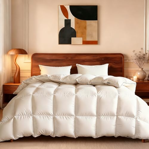Luxury Cali King Goose Feather Down Comforter