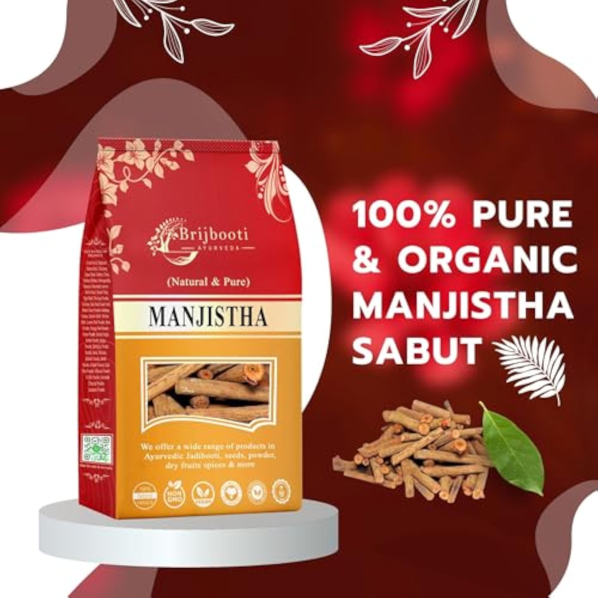 Birju Mahavir Organic Manjistha - 100 gm