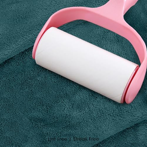 Image of HOUSSE Premium Hand Towel | Microfiber | Super Soft & Quick Dry | Home, Gym, Yoga, Fitness & Weight Lifting | Ultra Absorbent | 550GSM, 60x40cm [2-Pack] (Jungle Green)