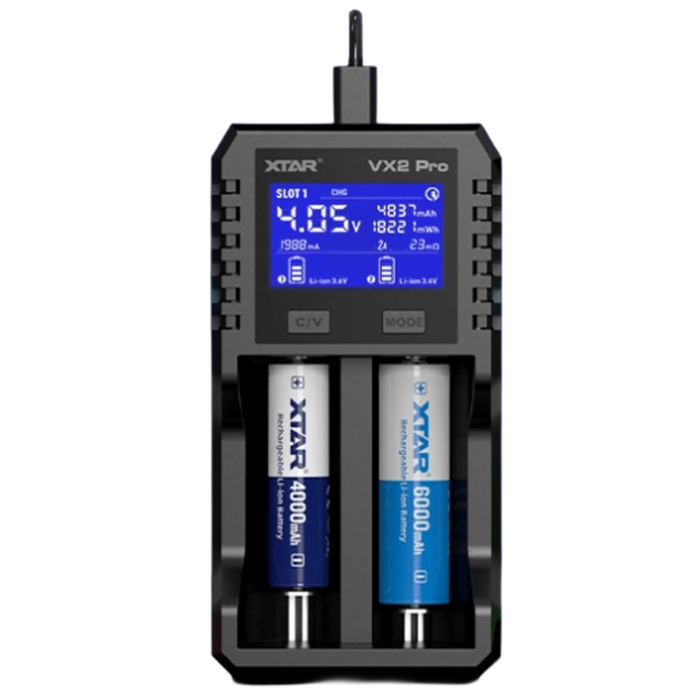 Amazon | XTAR VX2Pro 1.5V 3.6 3.7V リチウムイオン 1.2V ニッケル