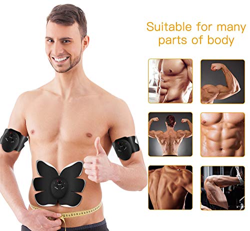 Antmona ABS Stimulator,Ab Machine,Abdominal Toning Belt Workout Portable Ab Stimulator Home Office Fitness Workout Equipment for Abdomen/Arm/Leg
