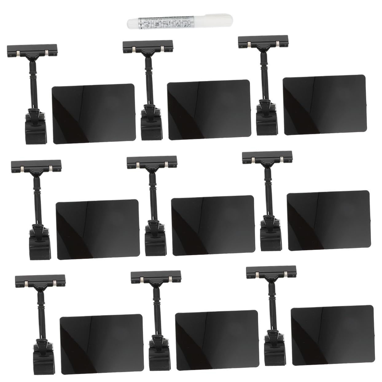 LALAFINA 18piezas Soporte De Carteles De Precio Clips Para Exhibición De Precios Supermercados y Tiendas