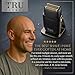 TRU BARBER Professional Zero Foil Shaver – Titanium Foil Electric Shaver for Men with 9000 RPM Motor, Perfect for Bald Head and Beard, Barber or Home Use
