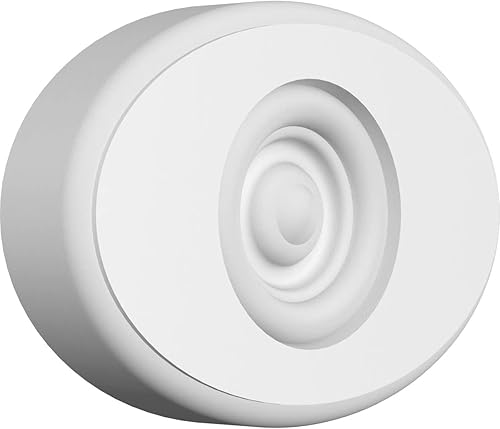 Miniatura 5 de Ekena Millwork ROSP060X040X050DAL04 Roseta estándar con borde redondeado, 6 pulgadas de ancho x 4 pulgadas de alto x 12 pulgadas de alto, PVC