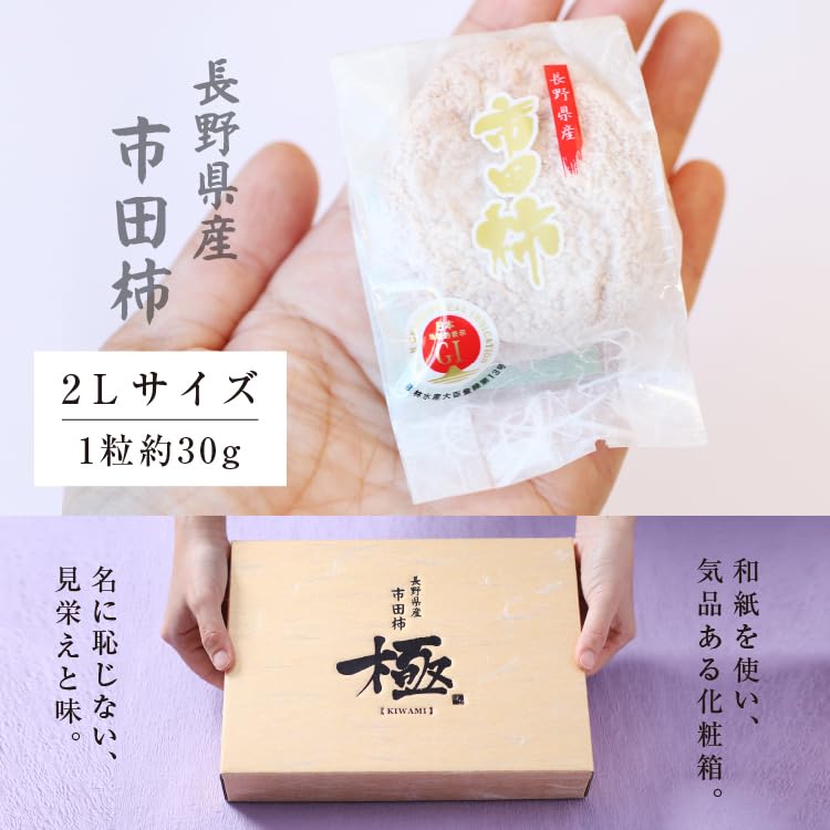 Amazon | 山下屋荘介 新物 市田柿 極 (2L / 12個入り) 干し柿 国産