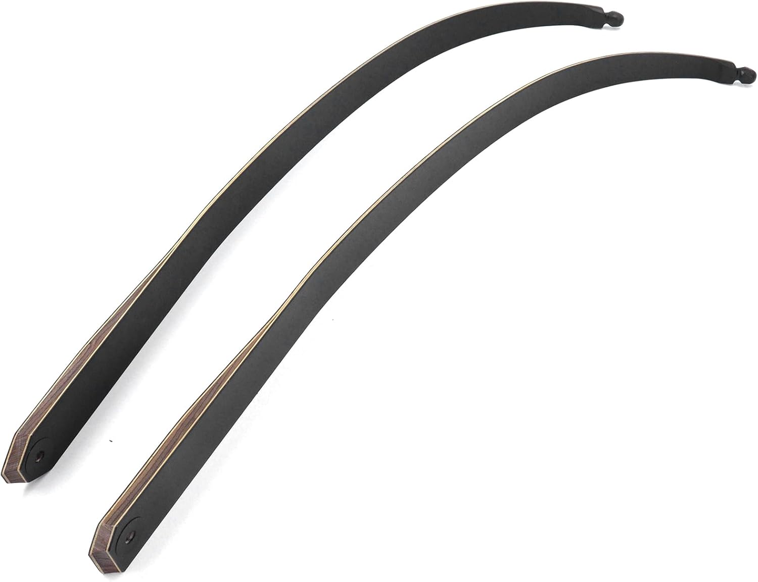 HBG Black Hunter Left Hand Hunting Recurve Bow Limbs for Adult Archery Recurve Bow Limb with Bamboo Sheet 20-60lbs Bow Limb