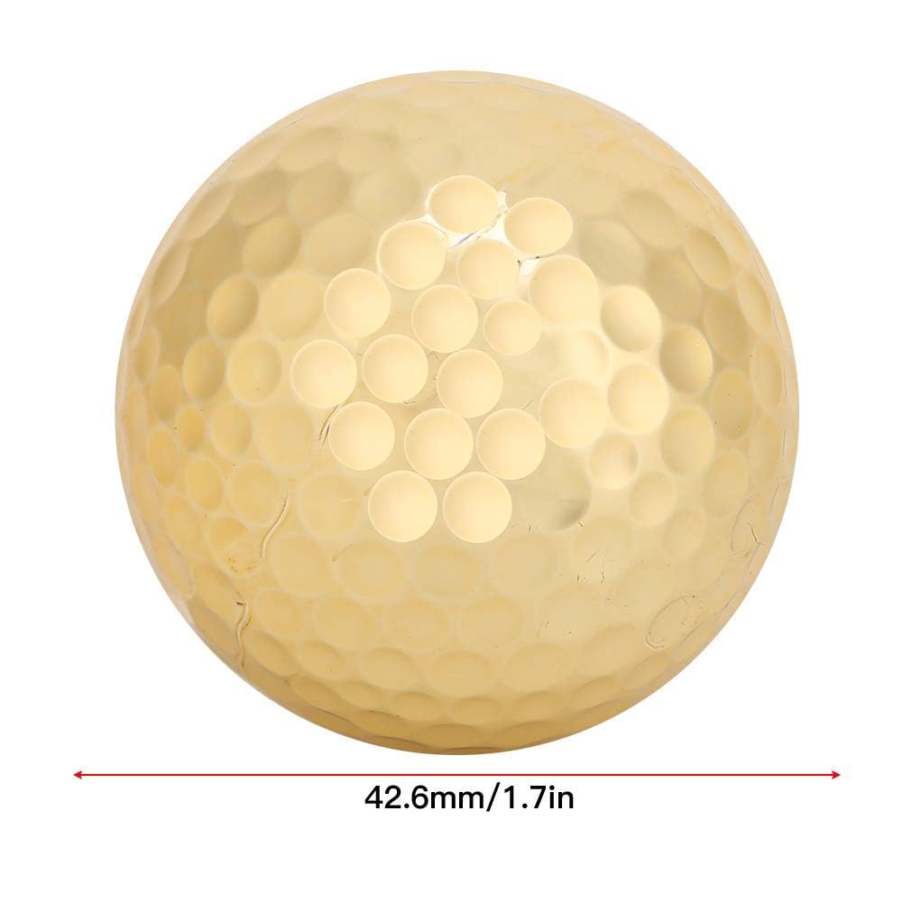 Ejoyous Piłki Golfowe, Złote, Podwójna Warstwa, 4 Sztuki, do Ćwiczeń i Treningu