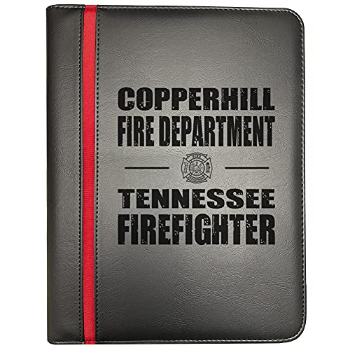 Compatible with Copperhill Tennessee Fire Departments Firefighter Thin Red Line Firefighters Portfolio Padfolio Organizer Firefighter's Prayer Print Thin Red Line Maltese Cross Decal Pack of 1