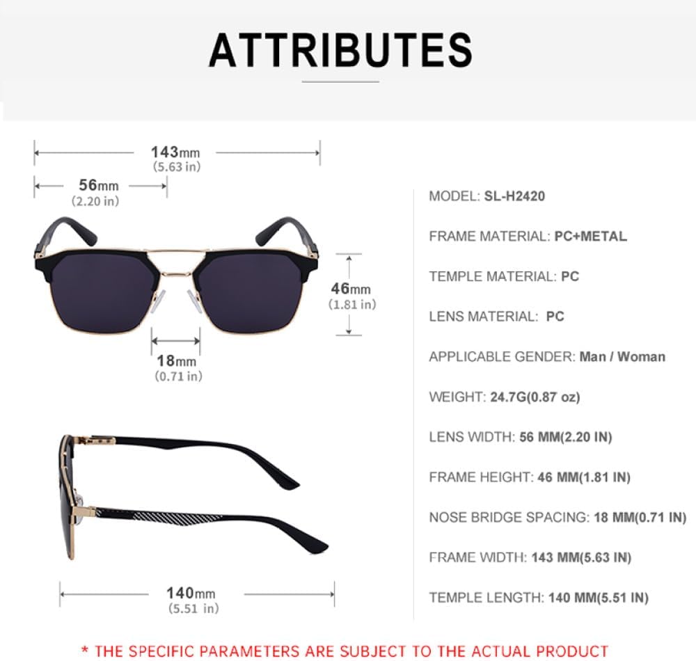 Vintage Sunglasses Women Men Luxury Classic Retro Double Sun Glasses Driving Eyewear