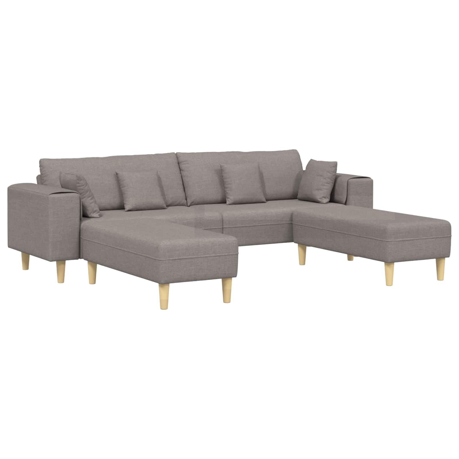 Nowoczesna sofa z kretem, 3 sztuki | Czyste linie, minimalistyczny design, w zestawie poduszka do salonu