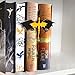 Fourth Wing Merch Dragon Bookshelf Decor, Handmade Wooden Bookshelf Decorations, Fantasy Fan Book Nook Acotar Trinkets, Cool 4th Wing Bookish Accessories Gifts For Books Lovers (Black & Yellow)