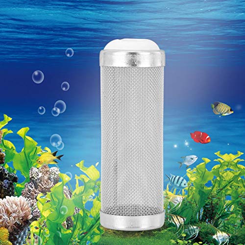 Image of Joyzan Aquarium Filter Inflow Inlet Mesh, Intake Shrimp Guard Protector | Stainless Steel Metal Fish Tank Prefilter Tube Strainer Cover Screen Net Protecting Basket Media Accessory 16mm 5Pcs