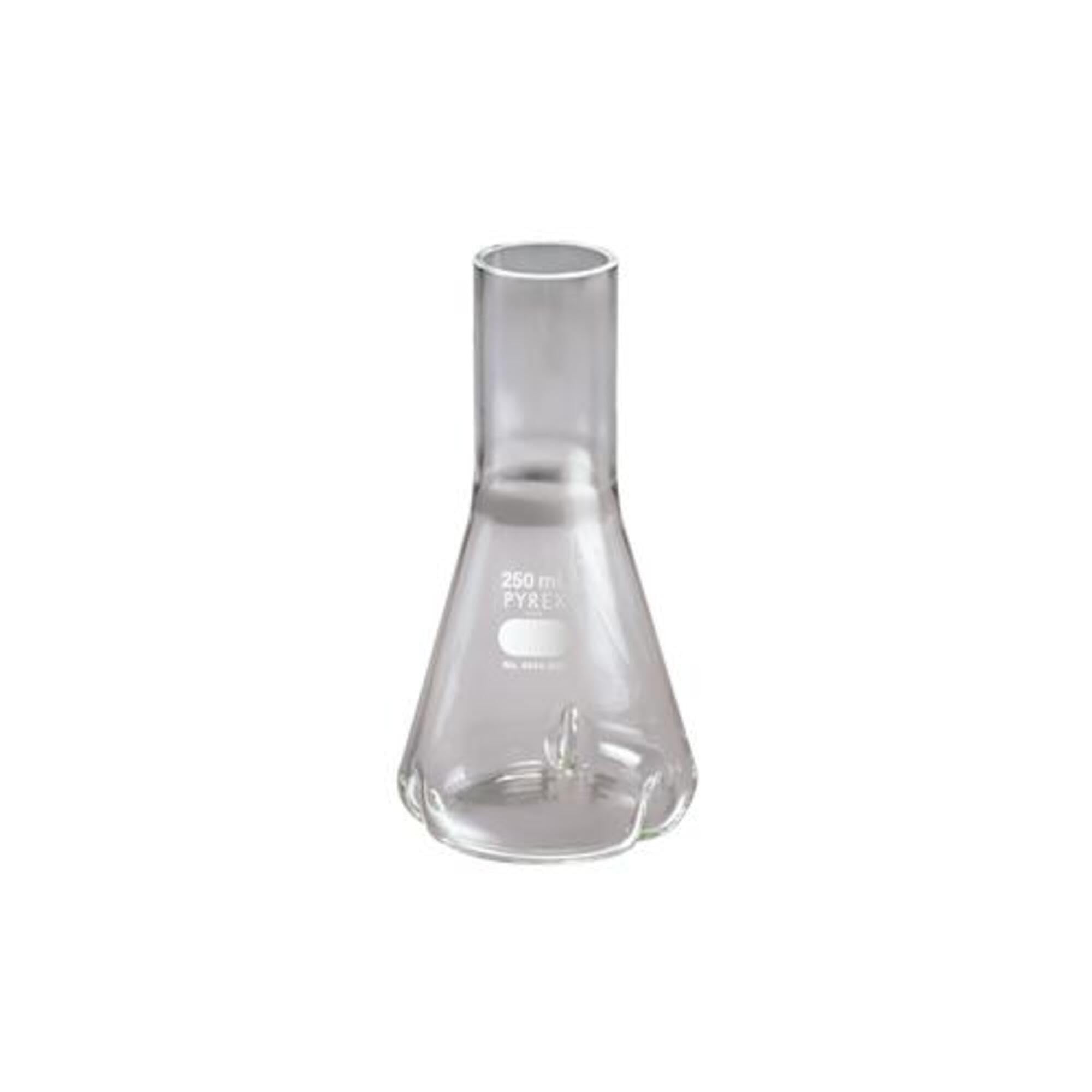 Corning Pyrex Vidrio borosilicatado Delong Coctelera Matraz Erlenmeyer con innenstege, 125 ml Capacity, 6