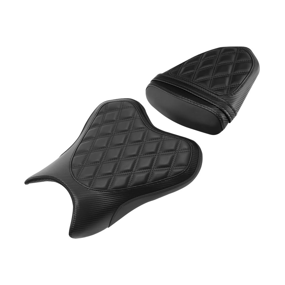 Sièges moto conducteur passager YZF R6 2006 2007 selle double noire - 6