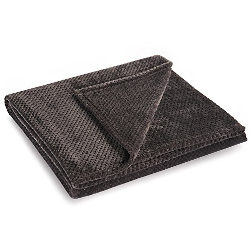 DecoKing Henry knuffeldeken van 70 x 150 cm, grafiet, deken, microvezel, woondeken, sprei, fleece, zacht, behaaglijk… - Image 4