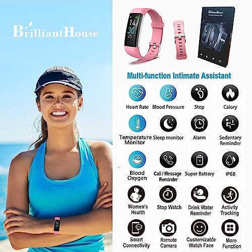 Brillianthouse S5 Fitness Tracker With Blood Pressure Heart Rate Oxygen Monitor thumb #1