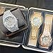 ICEDIAMOND CZ Diamond Charm Quartz Wrist Watch, Iced Out Bright Zircon Stones 43mm Calendar Dial Hip Hop Trend Jewelry Watch for Men (White)