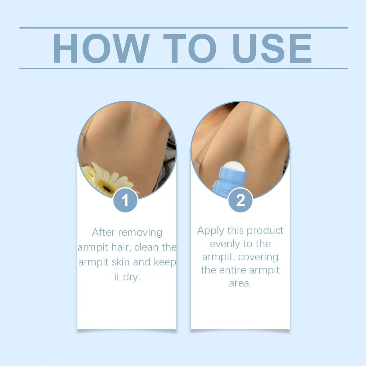 Razor Bumps Treatment for Women, Smoothing Solution Ingrown Hair Treatments, Ingrown Hair Treatments For Bikini Area, Razor Bump Remover, For Legs, Underarms, Line, Bikini Line, Ramiona (1 szt.)