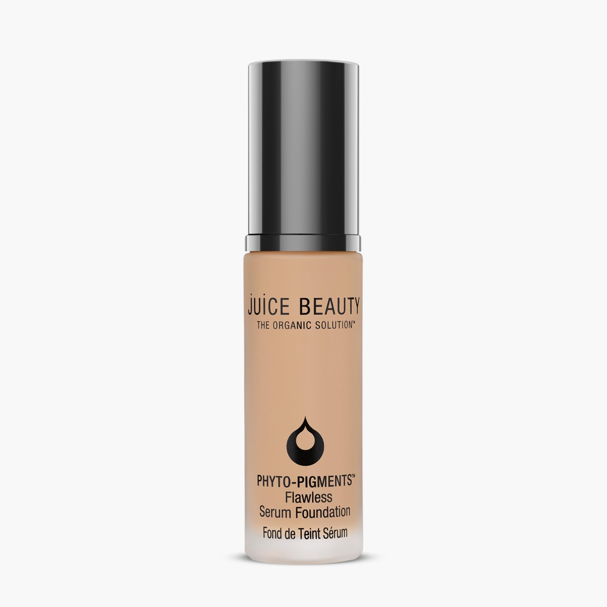 Juice Beauty Phyto-Pigments Flawless Serum Foundation - 10 Naked Beige - 30 mL - Medium-to-Full, Long-Lasting Coverage - Reduces Look of Wrinkles + Pores - Vegan, Cruelty Free