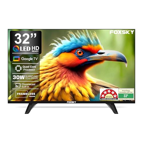 Image of Foxsky 80 cm (32 inches) HD Ready Smart LED TV 32FS-VS (Black)