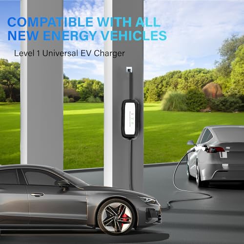 AplysiaTech Portable EV Charger Level 1, 15Amp 110V, Electric Vehicle Charger with 21Ft Extension Cord,NEMA 5-15P for Plug-in Home EV Charging Station,Compatible with SAE J1772 EVs - Thumbnail 5