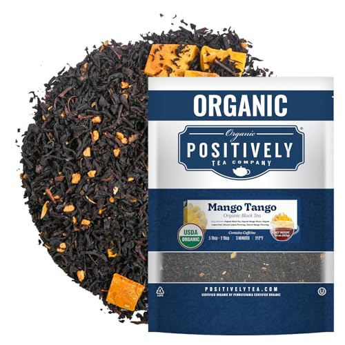 Image of Organic Positively Tea Company, Mango Tango Black Tea, Loose Leaf, 16 Ounce