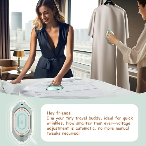 Image of Newbealer Travel Iron Set, 100-240V Mini Dry Iron for Clothes (No Steam)